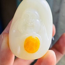 和闐玉老玉彌勒佛，(清代)，高2公分，寬3公分，厚3毫，可 古玩 老物件 舊藏 -5953 歷史價格詳細信息