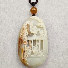 和闐白玉 籽料 喜慶滿堂玉珮 （ 雕喜鵲與絲瓜） 歷史價格詳細信息