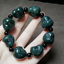 天然和田玉青玉手串男士圓佛珠串男玉石手錬女情侶款轉運 歷史價格詳細信息