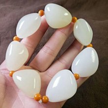 天然羊脂白玉原石手把件阿富汗玉手抓件把玩件玉石裸石帶皮色 歷史價格詳細信息