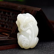 和田玉青玉生肖龍吊吊墜 男女款項墜 玉石玉器牌子掛件 歷史價格詳細信息