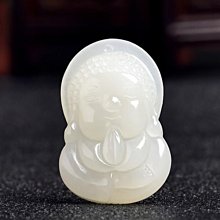 正品新疆和田玉笑佛吊墜女款天然玉石羊脂級白玉佛公掛件玉佩項鏈 歷史價格詳細信息