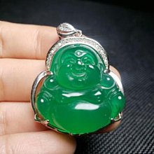 925銀鑲嵌綠玉髓觀音吊墜 玉石項鍊手鍊吊墜耳墜飾品支持 歷史價格詳細信息