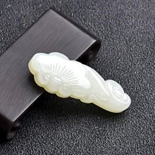 天然和田玉如意吊墜油青色招財吉祥玉掛件男女款玉吊墜情侶款玉佩 歷史價格詳細信息