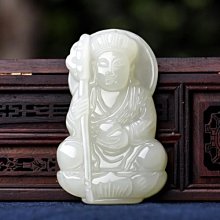 天然和田玉地藏王佛像菩薩吊墜男女玉石項鏈掛件項墜首飾掛墜飾品 歷史價格詳細信息