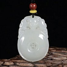 和田玉白玉平安如意鎖吊墜s925銀招財貔貅復古男女款項鍊吊墜 歷史價格詳細信息
