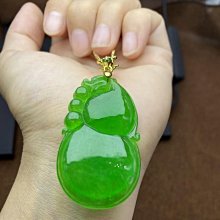 冰種翡翠葫蘆吊墜整體尺寸19.2-15.3-5.8(括扣頭尺寸)18k金鉆整 翡翠 飾品 收藏【二手】【微淵古董】-4257 歷史價格詳細信息