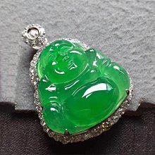 冰種翡翠佛公吊墜背面愿你眼見笑佛心懷悅裸石種老底子細膩 翡翠 飾品 收藏【二手】【微淵古董】-4211 歷史價格詳細信息
