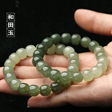 天然和田玉漸變6mm手串 油潤細膩 diy時尚配飾 歷史價格詳細信息