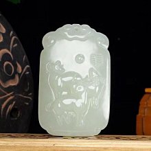 和田玉青玉生肖龍吊吊墜 男女款項墜 玉石玉器牌子掛件 歷史價格詳細信息