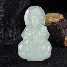 新疆和田玉觀音吊墜男士玉佛吊墜女款笑佛彌勒佛天然白玉吊墜送證 歷史價格詳細信息