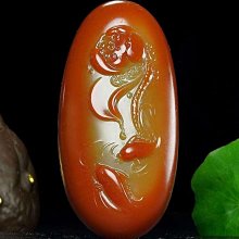 收藏級新疆和田玉觀音掛件羊脂玉紅沁皮籽料坐蓮觀音吊墜男款玉墜 歷史價格詳細信息