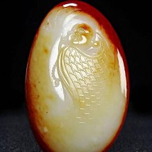 籽料佛新疆和闐玉籽料獨籽黃沁紅沁彌勒佛一夜成佛大葉吊墜掛件， 歷史價格詳細信息