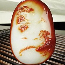 新疆和田玉羊脂玉棗紅皮籽料生肖雞玉墜.57/38.4/21.8mm. 重量： 67.06g 歷史價格詳細信息