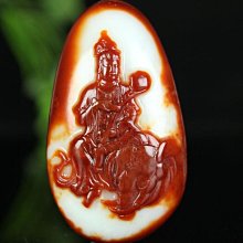 收藏級新疆和田玉觀音掛件羊脂玉紅沁皮籽料坐蓮觀音吊墜男款玉墜 歷史價格詳細信息