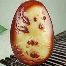 新疆和田玉羊脂玉棗紅皮籽料生肖雞玉墜.57/38.4/21.8mm. 重量： 67.06g 歷史價格詳細信息