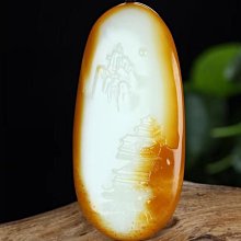 保真新疆和田玉籽料項鏈男女士掛繩玉鏈正品天然紅玉吊墜附送證書 歷史價格詳細信息