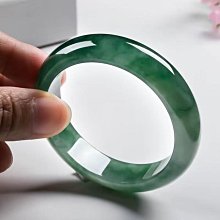 翡翠手鐲，翡翠手鐲，緬甸翡翠，貴妃翡翠，老料，玉質油潤，圈口53.5寬度14.2厚 舊藏 古玩 翡翠 二手【俗人堂】-477 歷史價格詳細信息