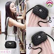 斜背包女 時尚小香風菱格包 雙挎鏈條包 百搭流浪包  單肩包 水桶包-陽光優選 歷史價格詳細信息