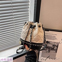 水桶包 韓國氣質棕色百搭素色兩用包手提包子母包斜揹包 高級感皮革可調整肩帶側揹包肩揹包 Pu女包學生 流行 歷史價格詳細信息