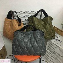 棉服包新款菱格繡線大容量太空包  高級質感包包百搭款女托特包餃子包單肩腋下包-悅享樂購滿599免運 歷史價格詳細信息