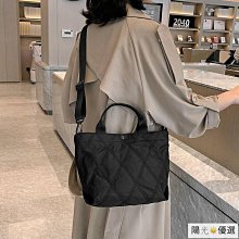 菱格繡線羽絨包包秋冬新款亮面大容量郵差包太空棉休閑單肩斜挎包 歷史價格詳細信息