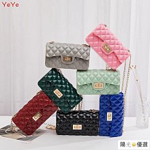 上新小包包斜挎包簡約韓版菱格鏈條包休閒斜挎小包單肩百搭果凍包-陽光優選 價格比較,價格查詢,歷史價格詳細信息