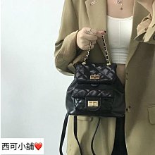 小香風包包 小香後背包 小香風後背包 黑色小背包女2023新款時尚百搭高級感小香風迷你菱格鏈條包後背包 歷史價格詳細信息
