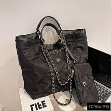 小香風菱格鏈條腋下包 子母女包大容量側背包托特包 牛津布手提帆布包-予你優選 價格比較,價格查詢,歷史價格詳細信息