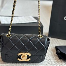 女包代購#香24s雙珍珠腰包時尚百搭小巧菱格包單肩側背包 13*5cm 歷史價格詳細信息