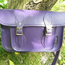【大出清折扣現貨】正品 英國手工製 Zatchels 經典款 磁扣13吋 復古牛皮學院包 劍橋包 肩背方包 藍紫色 歷史價格詳細信息