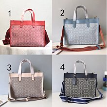 【COACH】Field Tote 30專櫃款奶茶x卡其織紋布滿版LOGO大款手提斜背托特包 歷史價格詳細信息