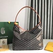 GOYARD 閱讀狗印花logo塗料帆布&牛皮翻轉兩面用購物包-迷你/深灰 歷史價格詳細信息