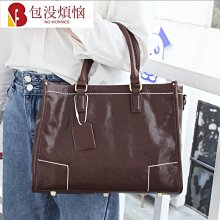 簡約軟皮托特包2024新款時尚休閑大容量女士腋下包媽咪包單肩女包-心願便利店 歷史價格詳細信息
