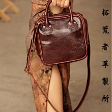 拓荒者革製所。牛皮手工迷你托特包復古休閑真皮手提包文藝子母包頭層牛皮斜背包單肩包 歷史價格詳細信息