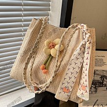 編織草編包包女新款2024小眾單肩包女大容量度假沙灘包爆款托特包【心願便利店】 歷史價格詳細信息