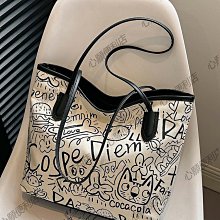 帆布包包2024新款時尚爆款托特包女大容量休閑百搭上課通勤斜挎包【心願便利店】 歷史價格詳細信息