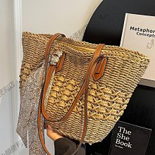 草編包包2024年新款時尚通勤托特包女大容量百搭編織單肩水桶包包【心願便利店】 歷史價格詳細信息