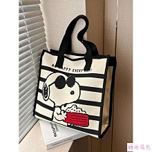 可愛卡通史努比 帆布包 加厚結實托特包 媽咪包 外出斜背包 大容量手提袋 布包 布袋 女士手提包 snoopy 包-予你優選 歷史價格詳細信息