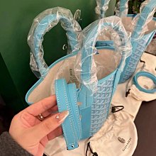 GOYARD 閱讀狗印花logo塗料帆布&牛皮翻轉兩面用購物包-迷你/深灰 歷史價格詳細信息