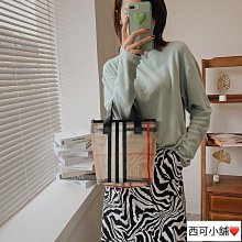 VERA 提袋 購物袋 環保袋 托特包 大容量包包女新款潮流字母印花休閒手提大包 手拎包 實用女包雜物包 手提棉麻收納袋-潮流前線 歷史價格詳細信息