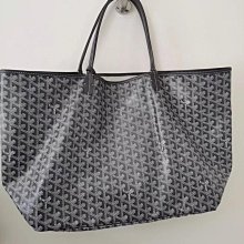 GOYARD 閱讀狗印花logo塗料帆布&牛皮翻轉兩面用購物包-迷你/深灰 歷史價格詳細信息