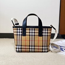 BURBERRY 新款迷你 Vintage 格紋雙提把Title手提/肩背包 歷史價格詳細信息