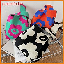 跨境針織包夏季百搭大容量購物袋撞色簡約時尚編織包包女包單肩包 歷史價格詳細信息