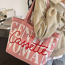 帆布包包2024新款時尚爆款托特包女大容量休閑百搭上課通勤斜挎包【心願便利店】 歷史價格詳細信息