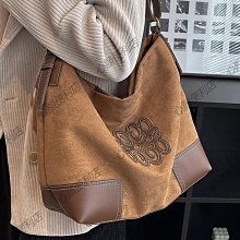 復古鹿皮絨腋下包包女2023新款潮韓國拼接撞色託特包百搭大容量包 歷史價格詳細信息