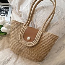 大容量女包包2024新款休閑百搭軟皮腋下包學生上課通勤斜挎托特包草編包 編織包 女菜籃包 藤編包包 竹編包 歷史價格詳細信息