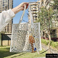 透明防水包 沙灘包???? 熊貓花花包包原創設計pvc大容量沙灘包外出便攜防水手提包 果凍包 手提包 游泳包 海灘包-予你優選 歷史價格詳細信息