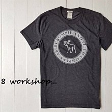 Abercrombie & Fitch 短袖T恤 124-236-1717-200 全新真品  AF 大麋鹿LOGO 歷史價格詳細信息