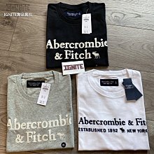 【出清特惠】三色現貨 Abercrombie&Fitch 大LOGO 徽章 圓領 A&F 麋鹿 LOGO 素t 短T 價格比較,價格查詢,歷史價格詳細信息